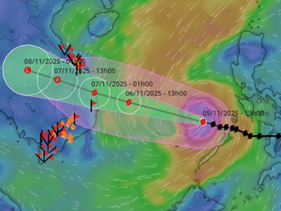Bão số 13 sắp đạt cường độ cực đại, mạnh nhất giật cấp 17