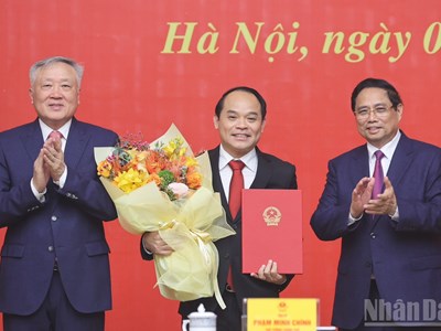 Công bố quyết định của Thủ tướng Chính phủ về công tác cán bộ