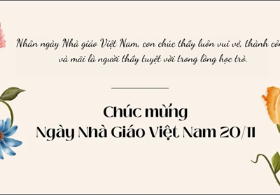 Lời chúc 20.11 trang trọng, ý nghĩa tặng thầy cô