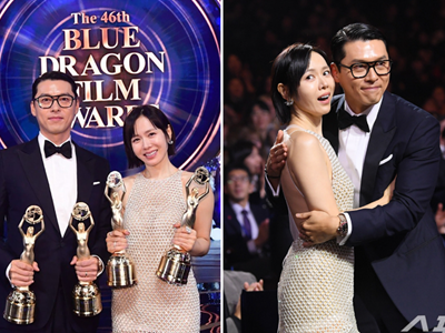 Cặp đôi Hyun Bin và Son Ye-jin làm nên lịch sử tại giải Rồng Xanh 2025