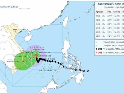 Bão số 15 Koto di chuyển chậm, có khả năng suy yếu nhưng vẫn nguy hiểm