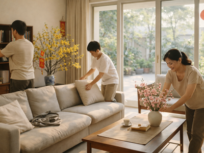 Tết bắt đầu từ những ngày dọn dẹp cuối năm