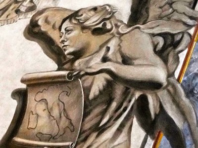 Hình thiên thần giống nữ Thủ tướng Italia bị xóa khỏi bích họa nhà thờ Rome