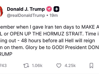 Ông Trump cảnh báo 48 giờ cuối, Iran kêu gọi chấm dứt xung đột “toàn diện và lâu dài”