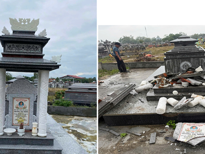 Khẩn trương điều tra vụ đập phá mộ tại Điện Bàn Bắc