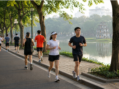 Dân văn phòng tìm lại sức khỏe nhờ chạy bộ