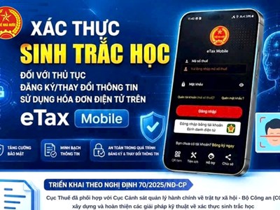 Cục Thuế yêu cầu xác thực sinh trắc học trên eTax Mobile: Ai bắt buộc phải làm?