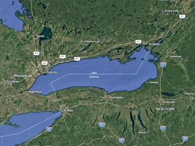 Google Maps đổi tên Hồ Ontario thành “Hồ America” trong các tìm kiếm tại Mỹ