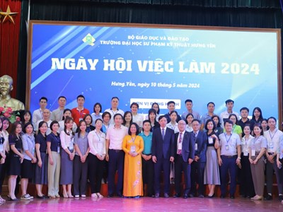Trường Đại học Sư phạm Kỹ thuật Hưng Yên tổ chức ngày hội việc làm 2024