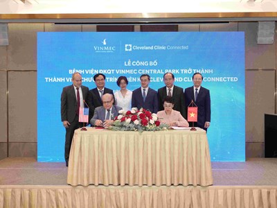Vinmec có bệnh viện thứ 2 gia nhập hệ thống liên kết toàn cầu Cleveland Clinic Connected