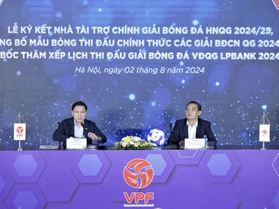 Công bố mẫu bóng thi đấu và Bốc thăm, xếp lịch thi đấu V.League 1-2024/25