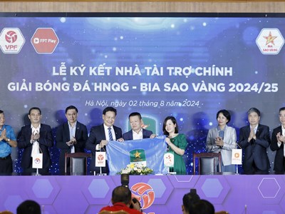 Bia Sao Vàng năm thứ ba đồng hành cùng Giải Hạng Nhất Quốc gia