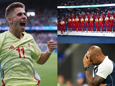 Đánh bại chủ nhà Pháp, U23 Tây Ban Nha đổi màu huy chương