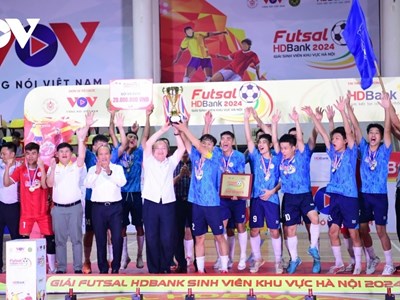Bế mạc giải Futsal HDBank sinh viên khu vực Hà Nội 2024