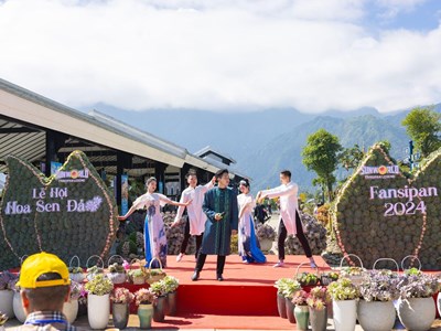 Sa Pa tưng bừng tổ chức lễ hội hoa sen đá trong ngày kích cầu du lịch