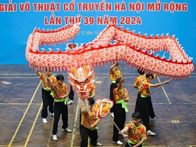 Khai mạc Giải Võ thuật Cổ truyền Hà Nội mở rộng lần thứ 39: Hào khí Thăng Long vang vọng
