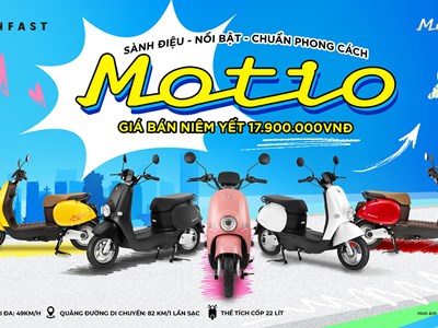 VinFast ra mắt xe máy điện Motio dành cho học sinh