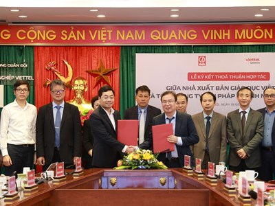 Lễ ký kết hợp tác chiến lược giữa NXBGDVN và Viettel Solutions: Thúc đẩy chuyển đổi số trong giáo dục