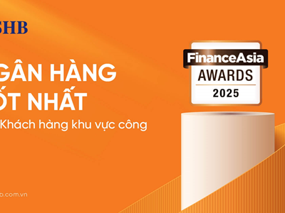 FinanceAsia: SHB là “Ngân hàng Tốt nhất cho Khách hàng Khu vực công” năm 2025 tại Việt Nam