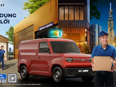 Nhận ngay 10 triệu đồng khi đặt cọc sớm xe điện chở hàng VinFast EC Van