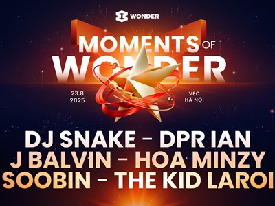 “Moments of Wonder” - Đại nhạc hội đặc biệt kỷ niệm 80 năm Quốc khánh với dàn sao “khủng”: DJ Snake, J Balvin, The Kid LAROI, DPR IAN…