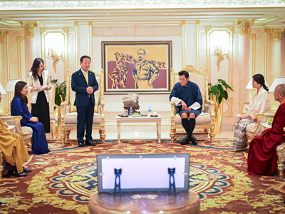 Quốc vương Bhutan và Hoàng hậu tới thăm Tập đoàn T&T Group