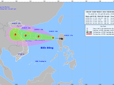 Dự báo thời tiết 23.8: Bão số 5 vào Biển Đông, Hà Nội ảnh hưởng có mưa