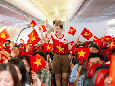 Những chuyến bay Vietjet mang cờ đỏ - sao vàng rực rỡ khắp trong ngoài nước dịp kỷ niệm 80 năm Quốc khánh 2.9