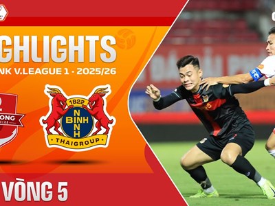 Highlight Hải Phòng vs Ninh Bình: Chia điểm trên sân Lạch Tray