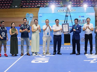 Pickleball Việt Nam lập kỷ lục Guinness