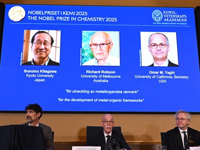 GS. Omar M. Yaghi – Chủ nhân Giải thưởng VinFuture nhận Giải Nobel Hóa học 2025