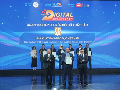 Nhà xuất bản Giáo dục Việt Nam được vinh danh tại Giải thưởng Chuyển đổi số Việt Nam 2025
