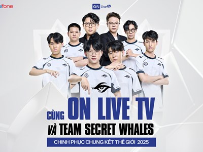 ON Live TV đồng hành cùng Team Secret Whales tại Chung kết Thế giới 2025: Lan tỏa tinh thần Esports Việt
