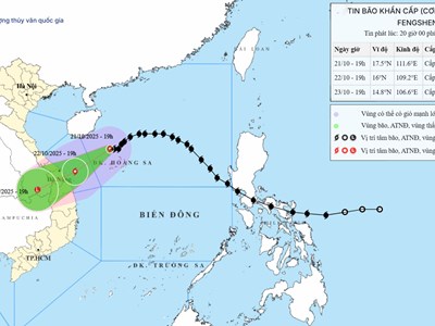 Dự báo thời tiết 22.10: Bão số 12 sắp đổ bộ, Đà Nẵng mưa rất to