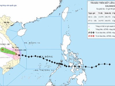 Dự báo thời tiết 7.11: Hoàn lưu bão số 13 gây mưa lớn diện rộng