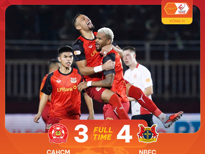 Highlight CAHCM vs Ninh Bình: Rượt đuổi 7 bàn, phản lưới phút 89