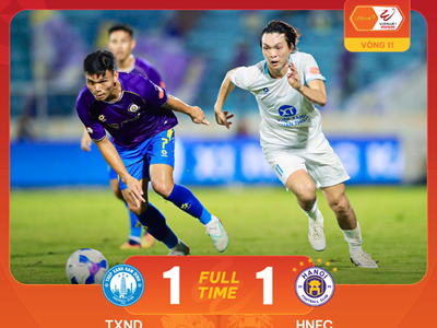 Highlight Nam Định vs Hà Nội FC: Xuân Mạnh lập siêu phẩm, nhà ĐKVĐ chia điểm tại Thiên Trường