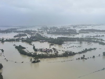Bí thư Đảng ủy xã Hòa Thịnh chia sẻ thông tin chính thống về tình hình mưa lũ