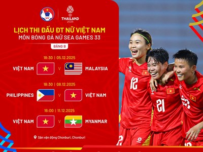 Link xem trực tiếp bóng đá nữ SEA Games 33: Việt Nam vs Malaysia