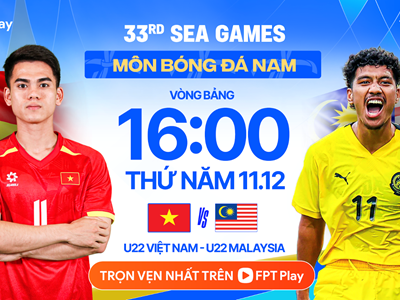 Link xem trực tiếp bóng đá nam SEA Games 33: U22 Việt Nam vs U22 Malaysia