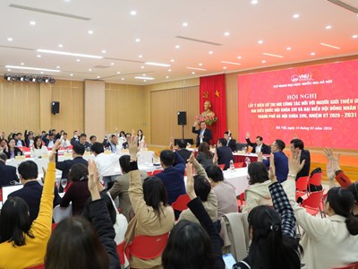 ĐHQGHN tổ chức Hội nghị lấy ý kiến cử tri đối với người được giới thiệu ứng cử ĐBQH khóa XVI