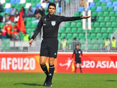 Trọng tài FIFA người Kuwait cầm còi trận U23 Việt Nam gặp U23 Hàn Quốc