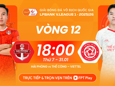 Nhận định trận đấu Hải Phòng vs Thể Công, 18h00 ngày 31.1: Cuộc chiến vì top 3