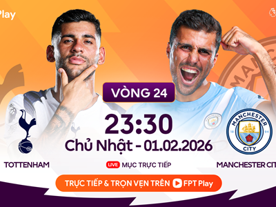 Link xem trực tiếp Tottenham vs Man City, 23h30 ngày 1.2, vòng 24 Ngoại hạng Anh