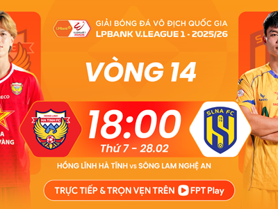 Link xem trực tiếp Hà Tĩnh vs SLNA, 18h00 ngày 28.2, vòng 14 V.League