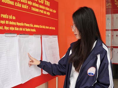 Sinh viên Thủ đô trước ngày bầu cử