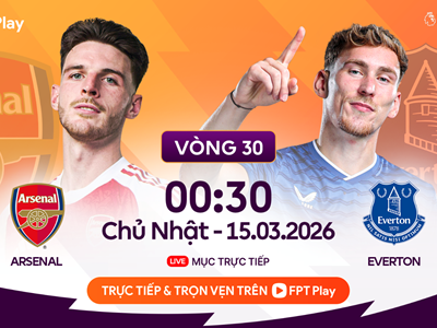Link xem trực tiếp Arsenal vs Everton, 0h30 ngày 15.3, vòng 30 Ngoại hạng Anh