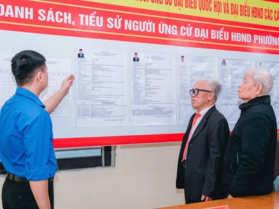 Phú Thọ: 99,91% cử tri đi bỏ phiếu bầu cử