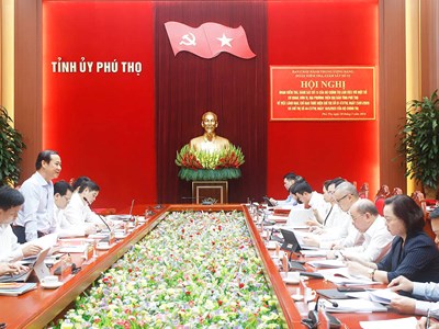 Đoàn kiểm tra, giám sát của Bộ Chính trị làm việc tại tỉnh Phú Thọ