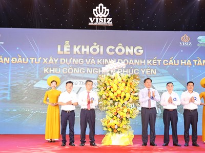 Phú Thọ: Khởi công Dự án Đầu tư xây dựng và kinh doanh kết cấu hạ tầng KCN Phúc Yên